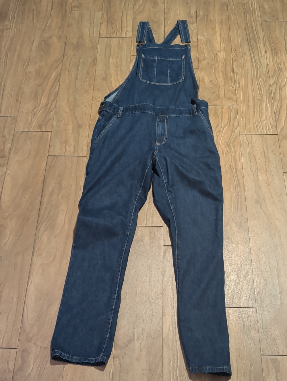 21men Dark Blue Relaxed Denim Overalls